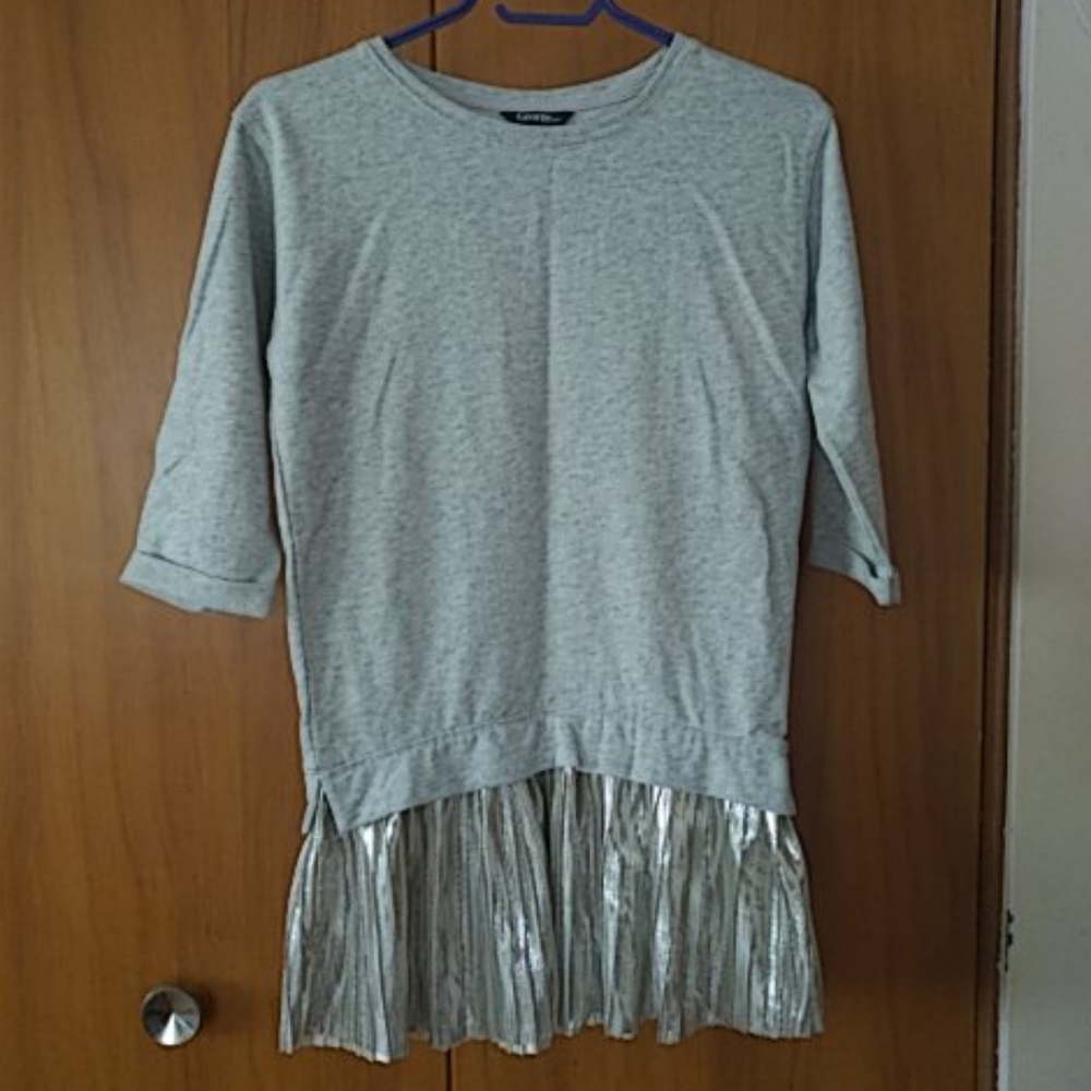 Girls dress grey with silver